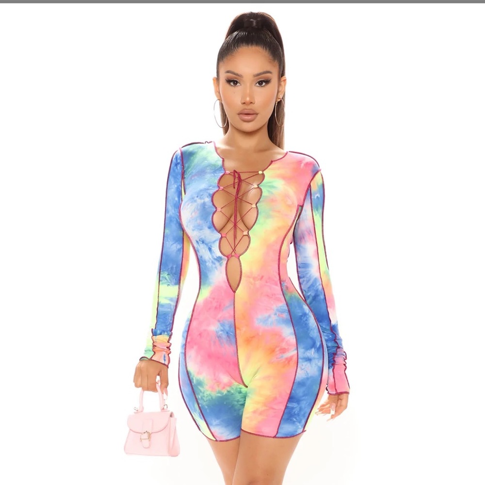 Tie dye romper